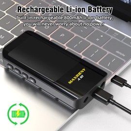 MAXRIENY Digital Multimeter Rechargeable Smart Multimeter Color LCD 3 Results Display 6000 Counts Auto-Ranging Ohmmeter Capacitance Diode Resistance Hz Duty Cycle NCV Live Check Voltage Tester