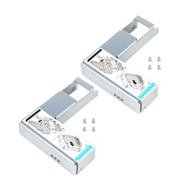Pack-2 9W8C4 Y004G WWGPK SSD Adapter Bracket Compatible for 3.5" X7K8W KG1CH T440 R530 R540 R440 R740 R730 R430 SAS SATA Hard Drive Caddy Tray Enclosure with Screws