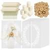 Dadoudou 50 Set Wedding Invitation Kit, Pre-Folded Vellum Jackets for