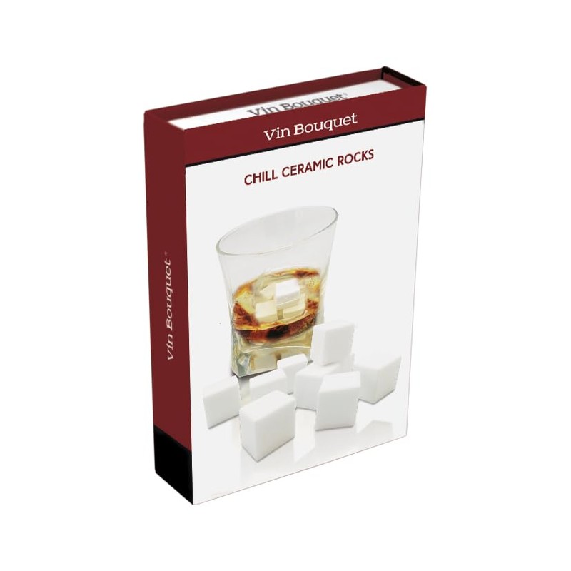 Vin Bouquet FIE 084 - Ceramic Ice Cube Set, White