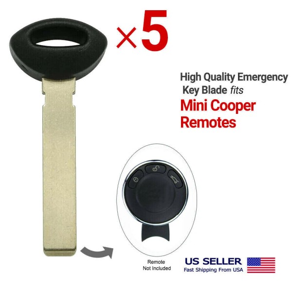 Aftermarket For Mini Cooper 5x 2007- 2013 Emergency Insert Key