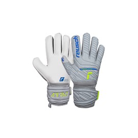 Reusch Men's Attrakt Finger Support Unisex Goalkeeper Gloves with Outseam Cut and Grip Coating, Suitable for All Pitch Surfaces, Football Gloves with Finger Protection for Adults, 11