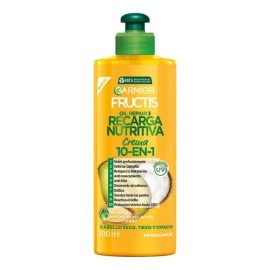 Crema Para Peinar 10 En 1 Recarga Nutritiva 300 Ml Fructis                                                                                            