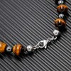 Tiger Eye Stone Necklace for Men- GENASTO Healing Crystal Hematite