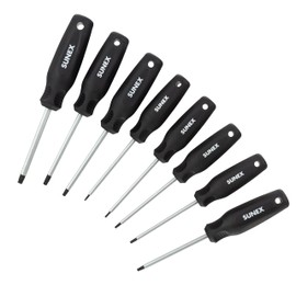 SUNEX TOOLS SXTSD8 Torx® Magnetic Screwdriver Set in EVA Foam, 8-Piece