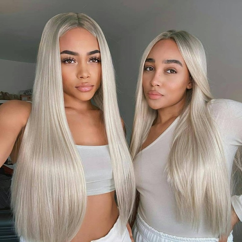 The Serena - Light Ash Blonde Sleek and Straight Lace