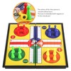 ZUNIPLEX Ludo Magnetic Foldable Flying Chess,Dice Game,Small Land-Based Game,Board Game