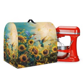 Hummingbird Flower Mixer Cover for 4.5-5 Qt Stand Mixer Kitchen Counter Food Processor Covers Dust Protection Stand Coffee Maker Cover