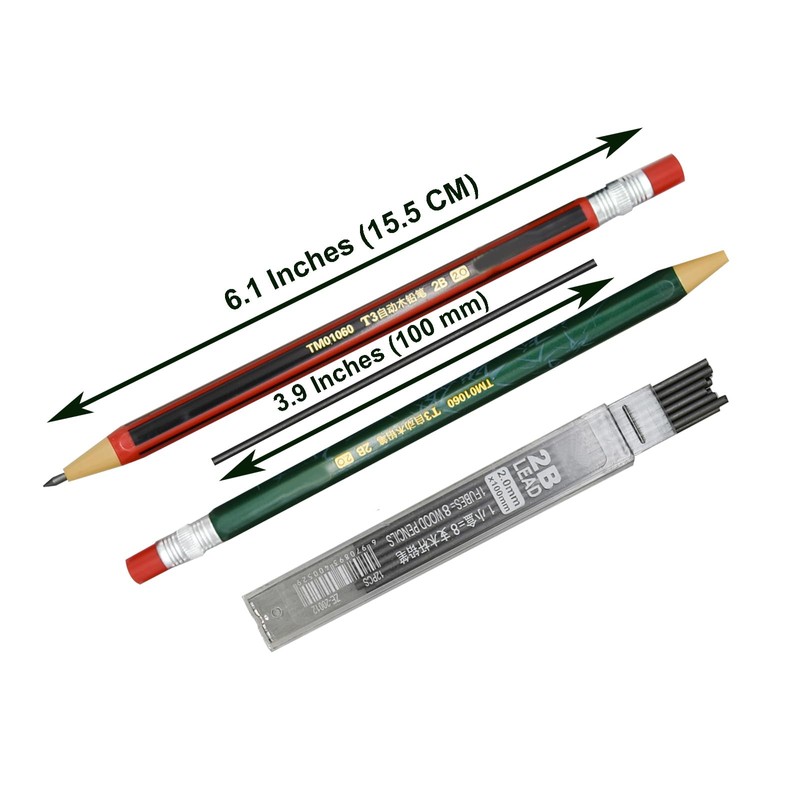 Maydahui 12 PCS Mechanical Pencil with Sharpener Novelty Non Sharpening