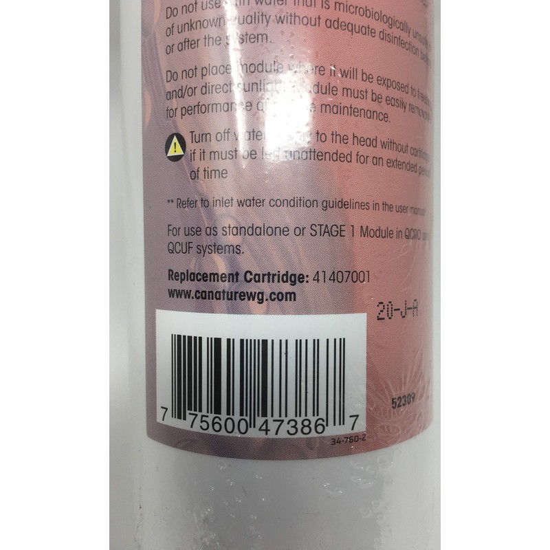 Pura 41407001 Quick Change Sediment Filter