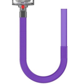 Sealegend Dryer Lint Vacuum Attachment Hose Compatible with Dyson V15 V12 V11 V10 V8 V7 Gen5 Cordless Vacuum Cleaner, Flexible Dryer Vent Cleaner Kit Lint Removal Tool Purple