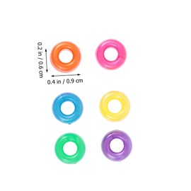 DOITOOL 1000pcs DIY Acrylic Barrel Beads and Rice Beads for Jewelry Making for Necklaces and Bracelets Versatile Craft Supplies for Creative Projects and Fun with Friends