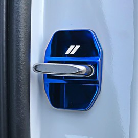 XYHGM Door Lock Covers Protection Trim for Dodge Charger Challenger Accessories 2015-2022 / Durango 2016-2023 Blue 4PCS