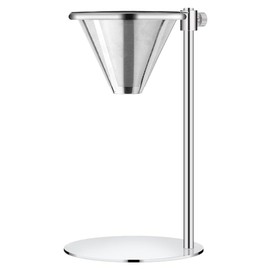 Bevansol Stainless Steel Pour Over Coffee Maker, Adjustable Stand, Double-layer Filter