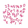 TEHAUX Alphabet Shaped Cutting Dies Carbon Steel DIY Stencils for
