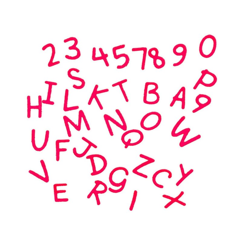 TEHAUX Alphabet Shaped Cutting Dies Carbon Steel DIY Stencils for