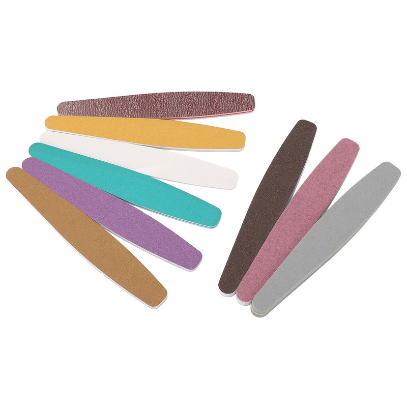 9PCS Nail File Professional Nail Art Sanding Strips Polishing Tools