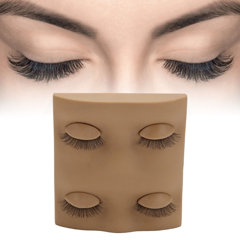 Lash Mannequin Head 2 Pairs Removable Replacement Eyes 3D Simulation