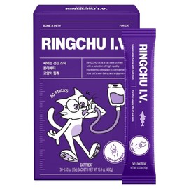 Bon Appetit Cat Joint Ring Chew I.V Joint Stick, 30 Servings, Bone Joint Strengthening, 1 Piece / 본아페티 고양이 관절 링츄 I.V 조인트 스틱, 30회분, 뼈관절강화, 1개