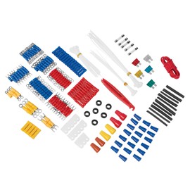 Performance Tool W5207 285 Piece Multi-Use Electrical Repair Kit, Black