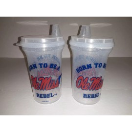 Whirley Industries Ole Miss Rebels Sippy Cup with Spill Resistant Lid ( set of two )