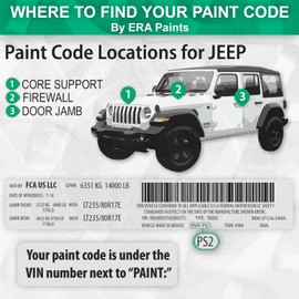 ERA Paints PRV/XRV - Dark Garnet Red Pearl for JEEP Exact Match Automotive Touch Up Paint Jar - Premium Kit