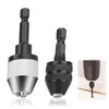 2-Piece Keyless Drill Chuck Conversion Tool, Hexagonal Handle Keyless Drill