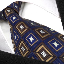 (sirrakusu and Wing) Shlax & Wing Men's Formal nekutairongunekutai Abstract Geometric buru-sirukuzyaka-ru -