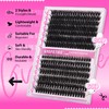 Lash Extension Kit Fluffy Lash Clusters 60D+80D Wispy Eyelash Clusters