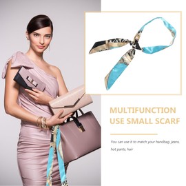 WOFASHPURET 12 Pcs Handbags Scarves Handbags Scarves Ribbon Bags Scarves Band Bag Scarf, As shown