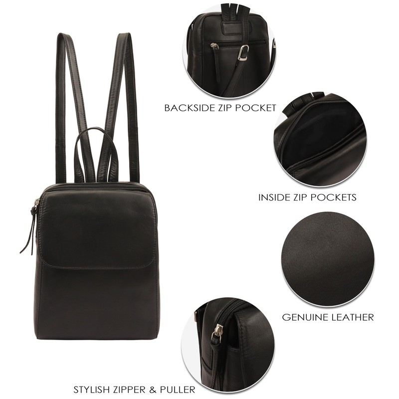 Lloyd Baker Backpack Farit: Sophisticated Small to Medium-Sized Versatility Leather