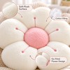 Soft Plush Daisy Flower Throw Pillow for Bed & Sofa