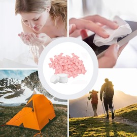 Compressed Towel 100 PCS Mini Tablets Disposable Portable Face Cotton Coin Tissue Mini Cleansing Towel Non-Woven Compressed Face Wipes for HomeTravel Outdoor Use