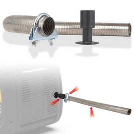 Generator Exhaust Extension Kit 2 feet Universal Firman Compatible With Honda Eu6500is Eu7000is Generator Muffler Silencer