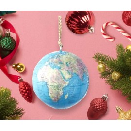 Restoration Hardware Globe Ornament Earth America Map Travel Light Weight Restoration Hardware