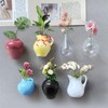 COWANIEE 7 Pcs Mini Fridge Magnet Vases, Cute Plant 3D