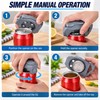 Portable Can Opener for Easy Lid Removal – Manual Four-Wheel