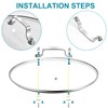 12 Inch Pan Lid - Glass Lid with Stainless Steel