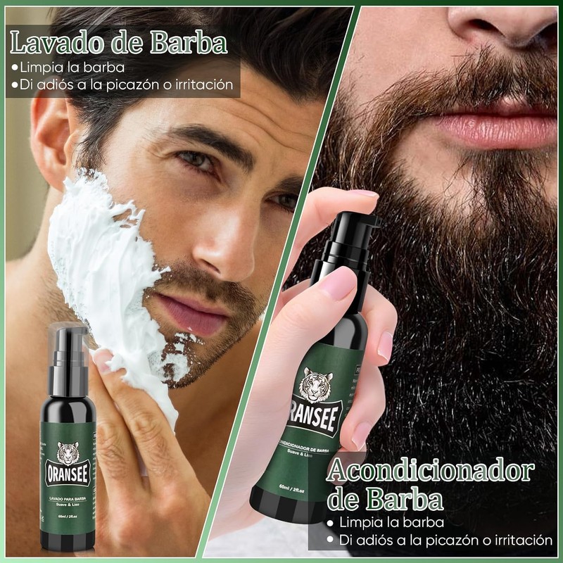 Kit Cuidado de Barba para Hombre 14 en 1 con