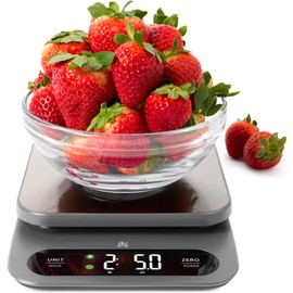 Greater Goods Digital Food Scale for Kitchen & Baking, 10kg/22lb High-Capacity Weight Scale with 1g Precision, Stainless Steel Platform, Hi-Def LCD, Ideal for Bread, Sourdough & Bulk Cooking