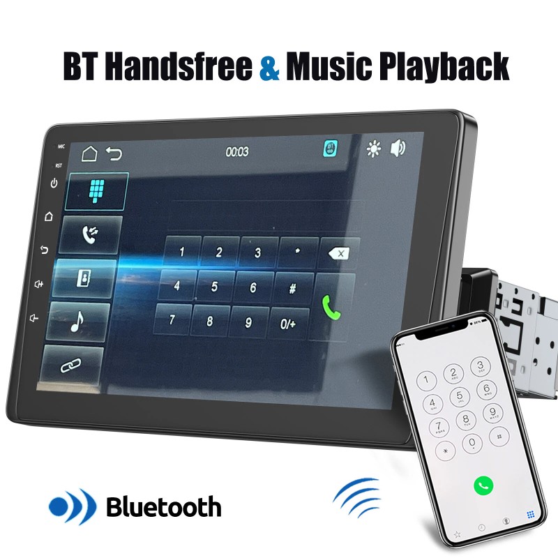 ESSGOO Wireless Apple CarPlay 9" Single 1 DIN Car Stereo