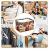 Patriotic American Cow Highland Storage Bins Oxford Fabric Storage Basket
