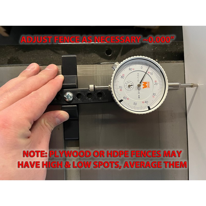 Table Saw Alignment Gauge Without Dial Indicator - Calibrate and