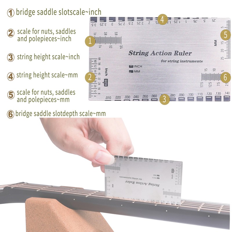 Guitar Cleaning Kit Including Guitar Work Mat,Guitar Neck Rest,Guitar String