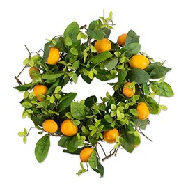 DII Spring & Summer Decorative Wreath, 20" Diameter, Lemons
