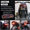 NWpangu 12V Motorcycle Tail Light Multi-Function Rear Light Universal LED