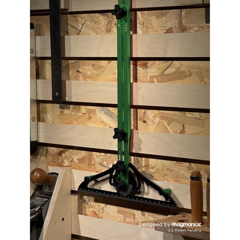 Magmaniac Stair Tread Template Tool– Dual Nut Stair Tread Gauge,