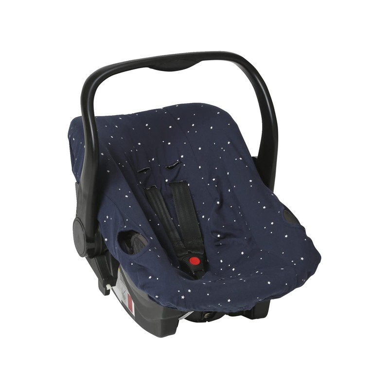 VERTBAUDET 0+ Navy Blue Stars Printed Elastic Seat Cover