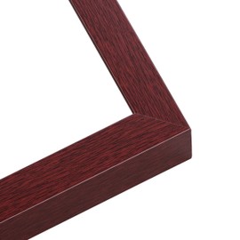 Poster Palooza 19x24 Shadow Box Brown Mahogany Finish Solid Wood Display Frame | 1.625 Inches Deep | 1 Inch Moulding Width | UV Resistant Acrylic Plexiglass, Acid Free Backing and Hanging Hardware