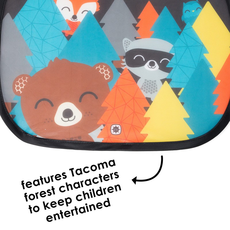 Diono Kids Character Car Window Shade 2 Pack - Cling